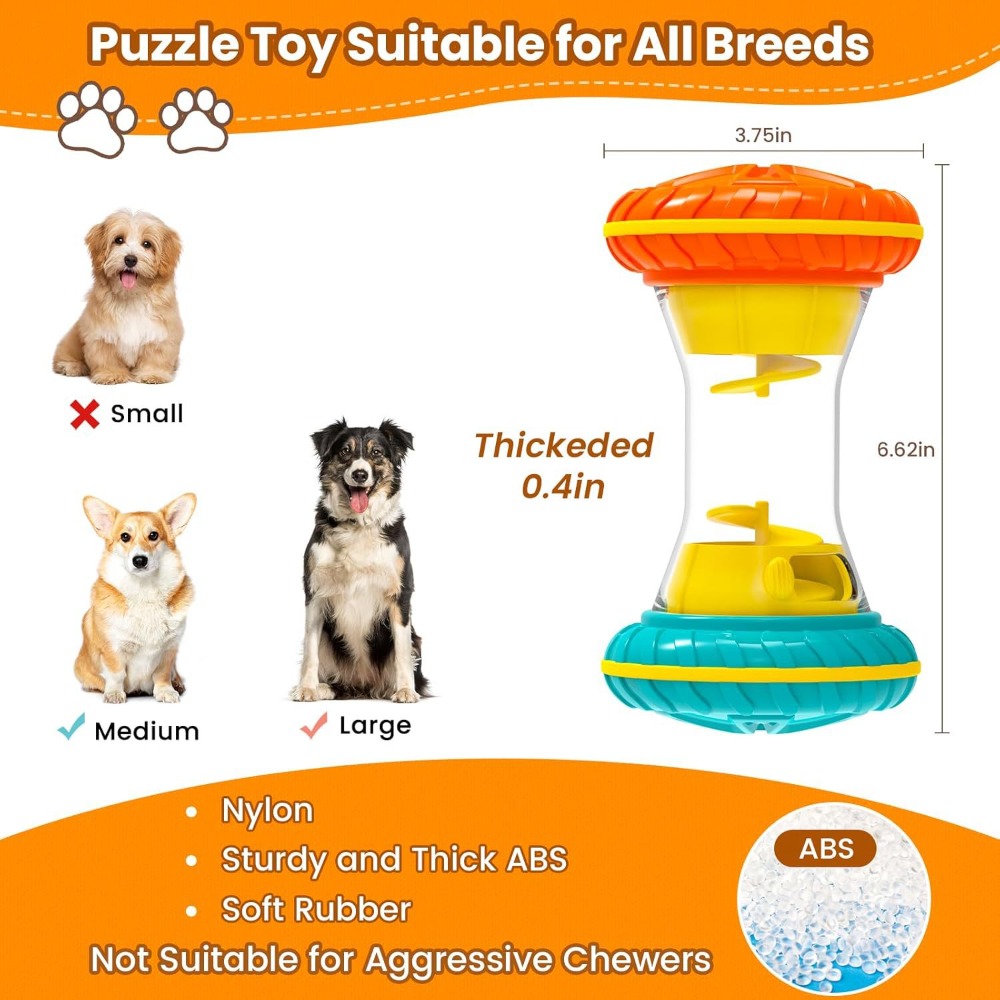 Quiet Rolling Treat Dispensing - Rubber Treat Dispensing Dog Toy review and price