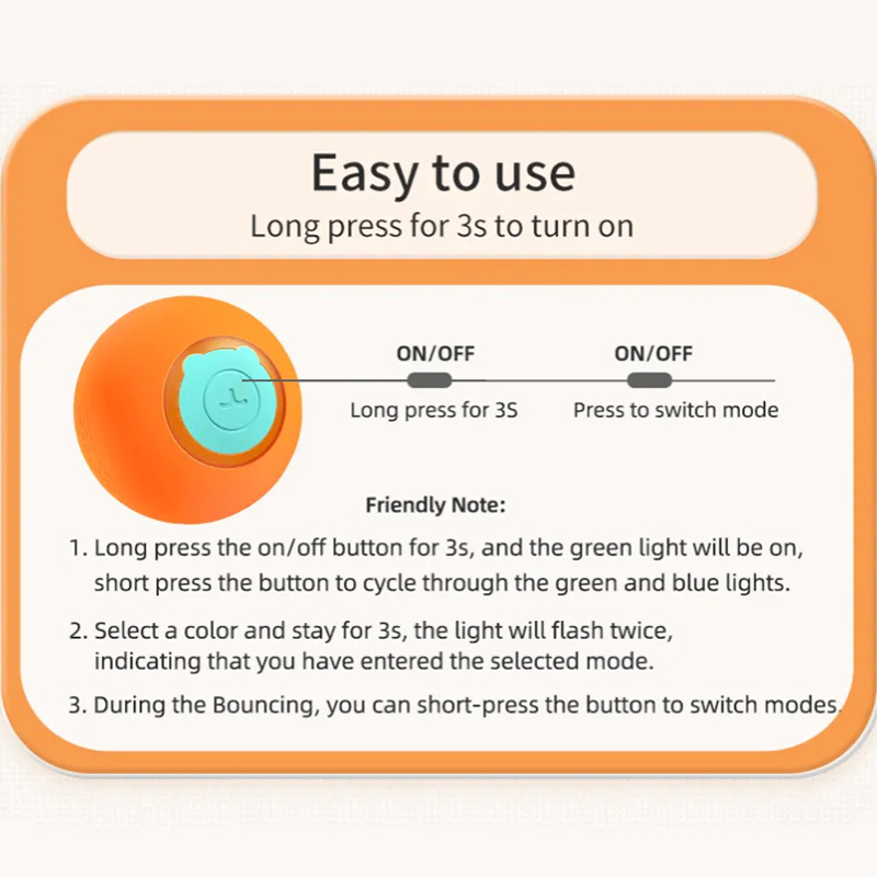 ROJECO Cat Toys Smart Interact - Automatic Moving Dog Ball review and price