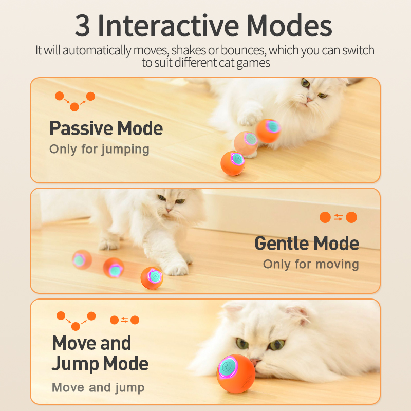 ROJECO Cat Toys Smart Interact - Automatic Moving Dog Ball review and price