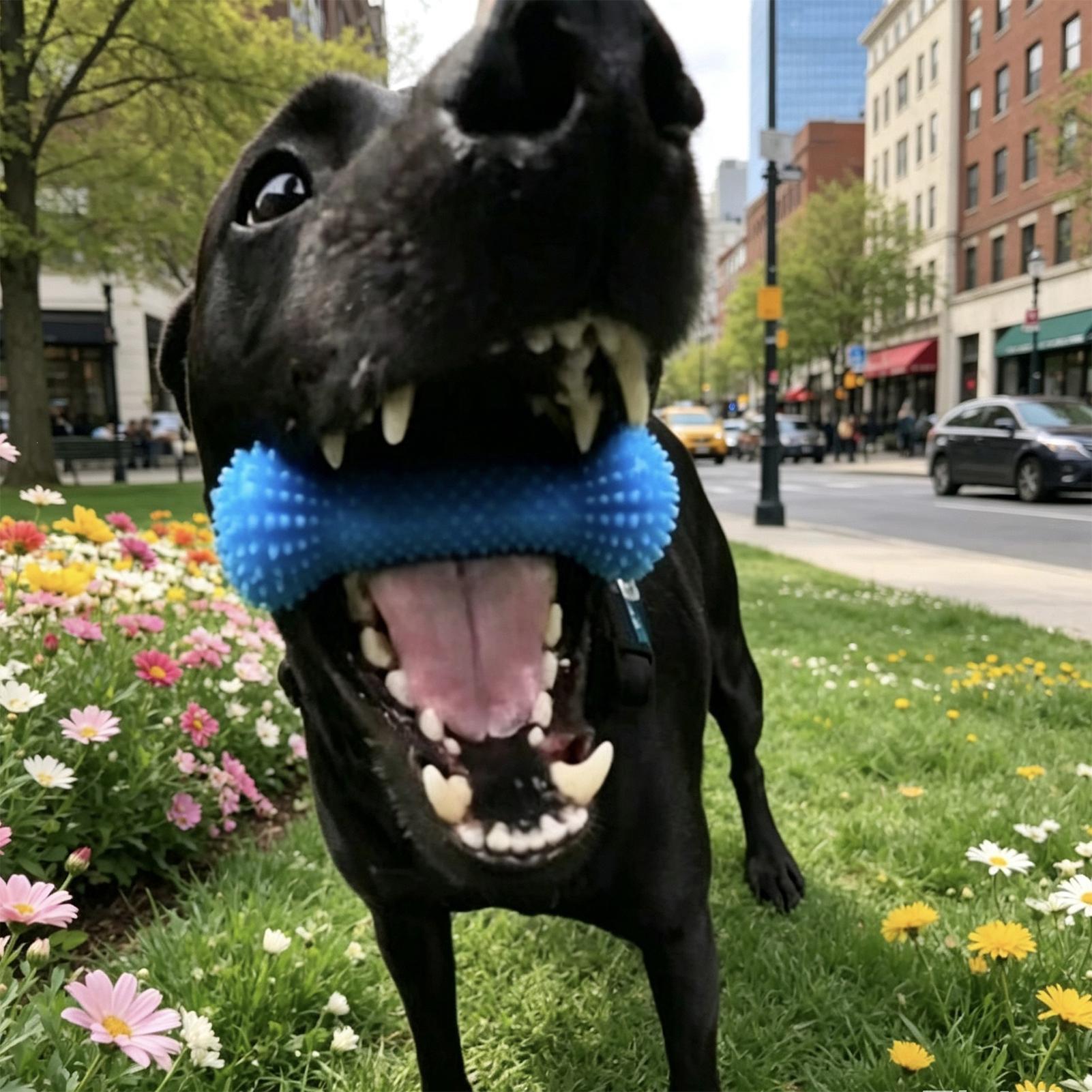 Dog Toothbrushing Toys Chewer  - Rubber Treat Dispensing Dog Toy review and price