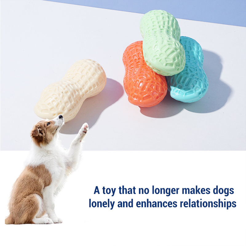 Squeaky Peanut Bone Dog Chew T - Teeth Cleaning Dog Chew Bone review and price