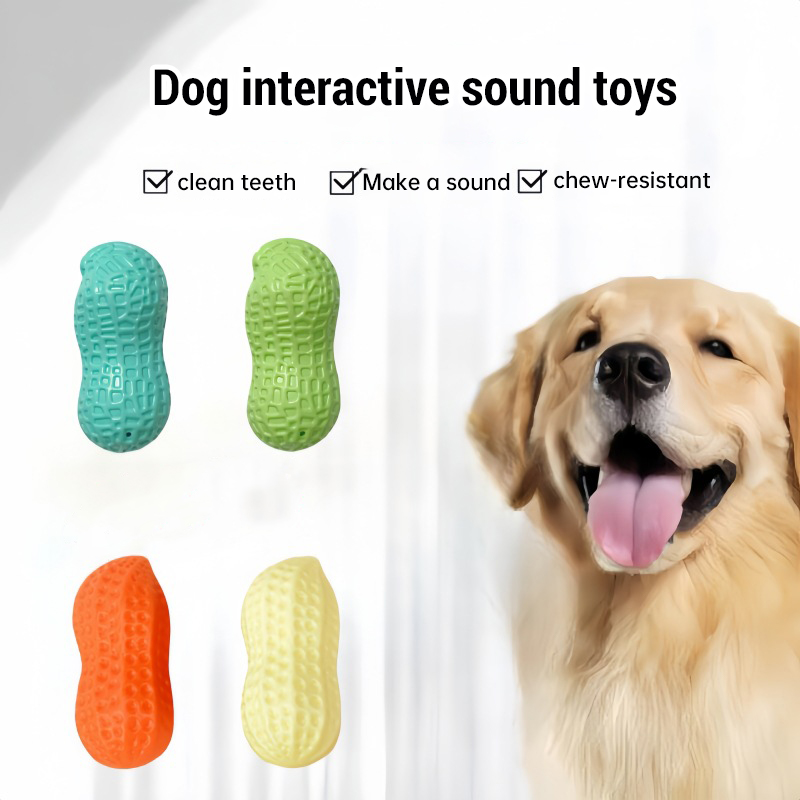 Squeaky Peanut Bone Dog Chew T - Teeth Cleaning Dog Chew Bone review and price