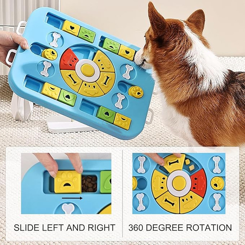 Interactive Dog Puzzle Toy for - Interactive Squeaky Plush Dog Toy review and price