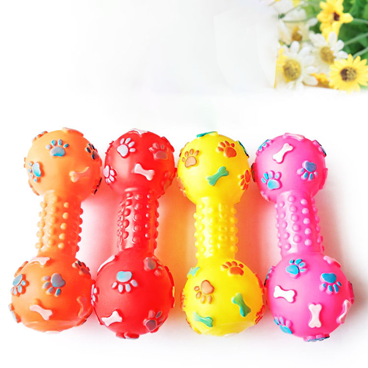 New Pet Dog Squeaky Toy - Dumb - Teeth Cleaning Dog Chew Bone review and price