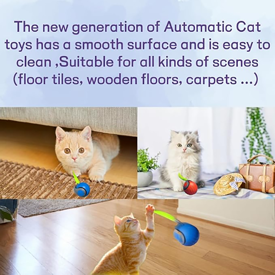 Interactive Cat Toy Ball Autom - Automatic Moving Dog Ball review and price